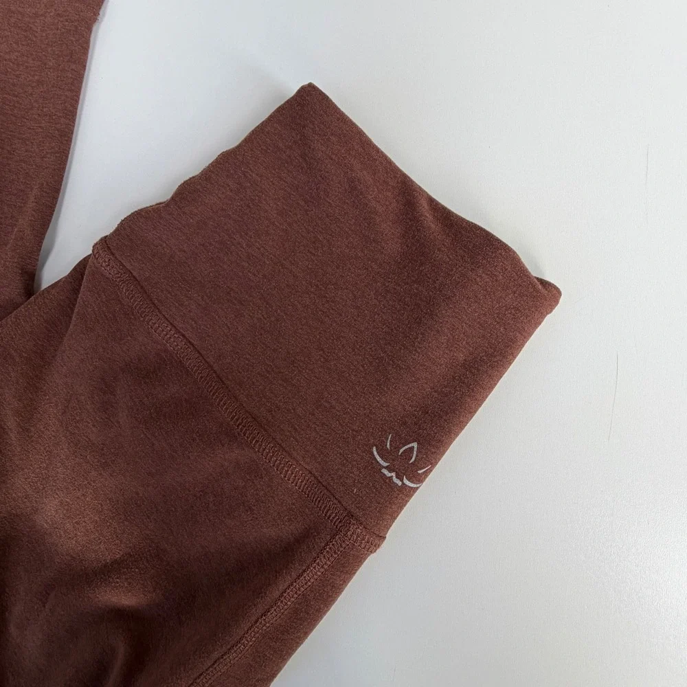 BEYOND YOGA Spacedye Leggings Brown High Waisted Women's Size Medium Yoga Gym - Picture 3 of 10